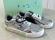 Off-White Silver Sneakers