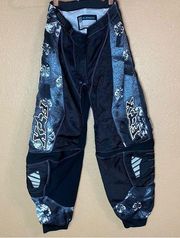 Fox Racing 180 Race Pants; black and blue size 3/4 unisex motor riding pants