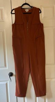 Boutique Burnt Orange Jumpsuit