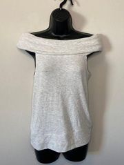 Cupcakes and Cashmere  Grey Cowl Neck Tank Top Size Medium