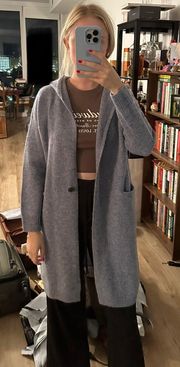 Blue Wool Cardigan 