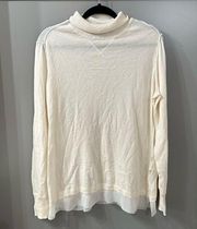 Simply Vera by Vera Wang Cream Sweater Mock Neck Sweater Size XL