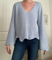 Vneck Bell Sleeve Sweater