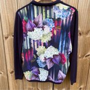 💛 Ted Baker Rienna Hydrangea Haze Open Front Cardigan Sweater