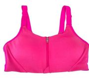 all in motion Pink Zip Front Sports Bra Size 36B