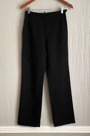 Lafayette 148 Black Wool Dress Pants Straight Leg Trouser Women’s Size 0