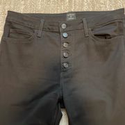 Just Black black button fly jeans Sz 31. Like new!