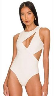 h:ours Kyoto Bodysuit in White
