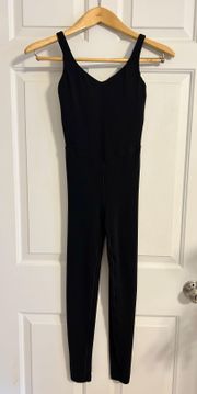 Offline By Real Me Low Key Full Length Legging Tank Jumpsuit Black Small