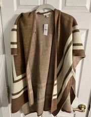 Poncho Sweater Open Front