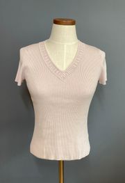 V-Neck Knit Top