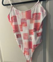 Pink pattern bodysuit