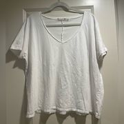 Michael Stars V-neck Tee in White