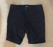 Black stretchy material shorts never worn