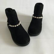 Unisa Unarchir Boots Pearl Embellished Black  6.5