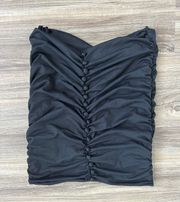 Black Fitting Mini Skirt