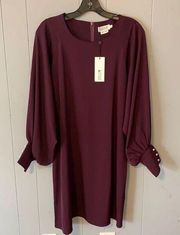 NWT Molly Bracken Plum Dress Size Large