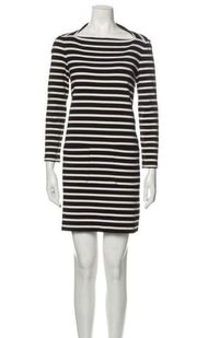 SZ S Broome Street black and white striped dress