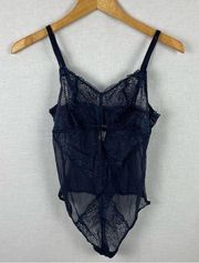 Wacoal Level Up Lace Bodysuit Navy