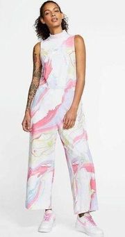 Nike Sportswear Pastel Marble Wide Leg Sleeveless Jumpsuit S