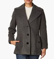 Calvin Klein Wool Cashmere Peacoat Gray Winter Dress Coat 4 Small