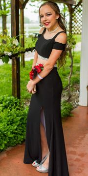 Dillard's Black Two Piece Prom / Formal Dress