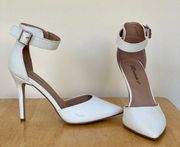 White basic heels