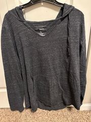 Grey Long Sleeve Shirt with Hood XL