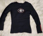 Nike Black Long-Sleeved Georgia Bulldogs Shirt by , Women’s -SMALL-