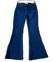 Vervet Blue Fit and Flare High Rise Jeans