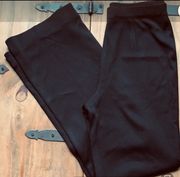 Stretchy Black Knit Pants. Great Used Shape. Size large