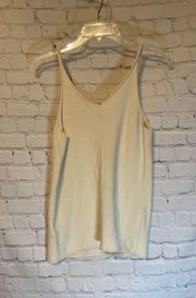 All Saints cream colored sweater tank top, M