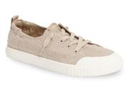 Tretorn Meg Cotton Twill Beige Sneakers - Size 5