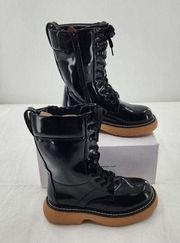 DREAM PAIRS Womens Platform Combat Boots, Chunky Lug Sole Lace Up Size 7 Black