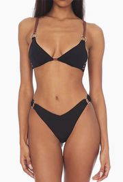 NWT Weworewhat Strappy O-ring Triangle Swimsuit Top