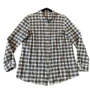 J. McLaughlin plaid button down size xl