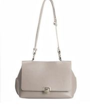 Melisa Bianco Erica Medium Vegan Leather Taupe Shoulder Bag