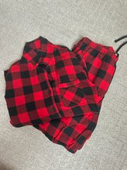 Plaid Pajama Set