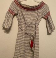 A Calin Smocked Boho Dress M