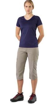 Arcteryx Parapet Capri 3/4 Pants Women's Size 12 Taupe