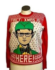 The office Dwight Schrute Ugly Christmas sweater holiday long sleeve size med