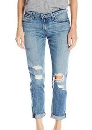 LUCKY BRAND Sienna Slim Boyfriend Jeans Quaker Light Wash Size 12 Cone Denim