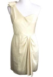 BCBGeneration ONE SHOULDER SIDE ZIP CLOSE DRESS SIZE 4