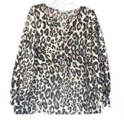 First Love Animal Print Top Medium