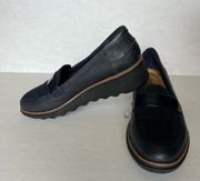 Sharon Gracie loafer Navy plaid 8.5