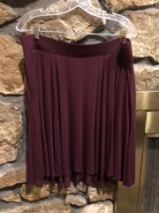 Wine Soft Knits Skirt