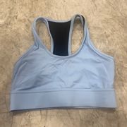 blue sports bra