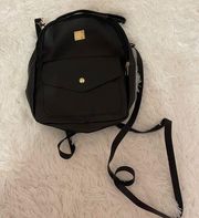 simple black small/medium purse backpack