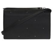 All Saints Silver Studded Kathi Crossbody Wallet Bag Black