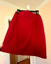 Red Pencil Skirt 